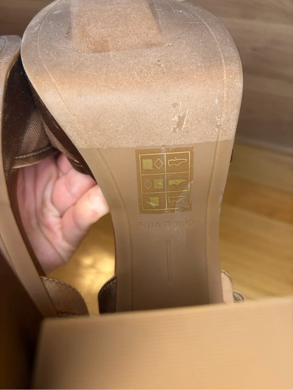 Dolce Vita Pomona Platform Block Heel Brown Sandals - Size 9.5